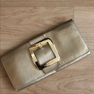 Michael Kors Gold Clutch